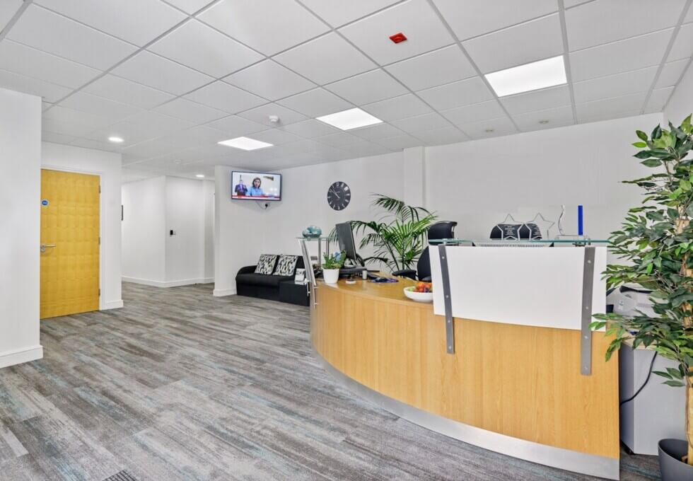 Reception in Tetbury Road, UBC UK Ltd, Cirencester