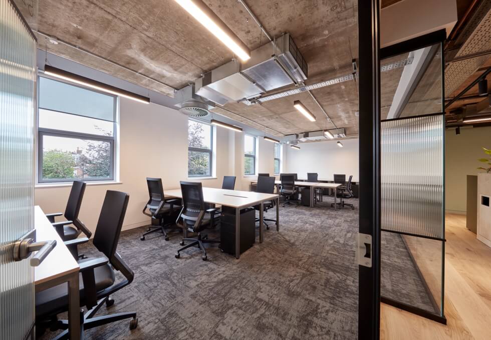 Private workspace in Southernhay Gardens, Clockwise Limited (Exeter)