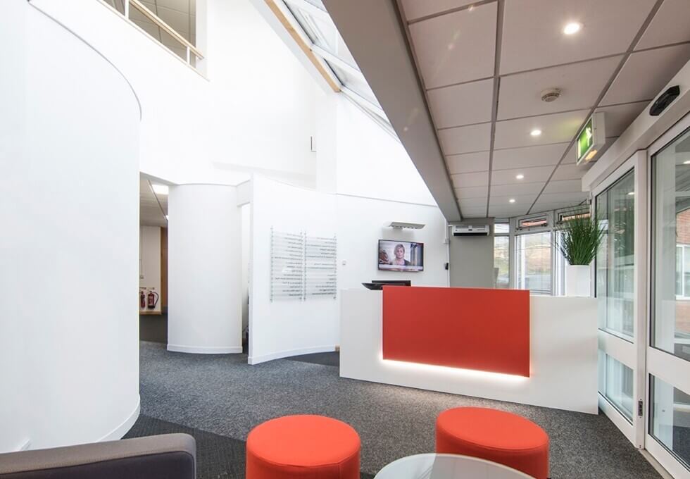 Reception at Emperor Way, Regus in Exeter