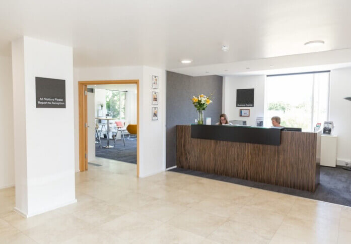 Reception area at Waterwells Drive, Pure Offices in Gloucester