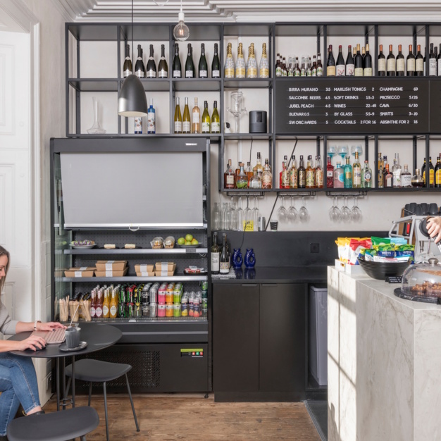 Café/restaurant within Royal William Yard, Block Workspace, Plymouth