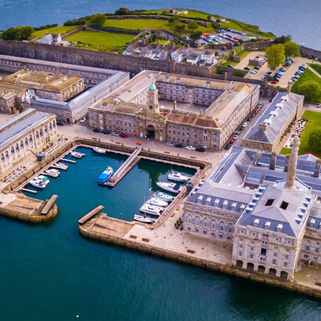 The building at Royal William Yard, Block Workspace in Plymouth