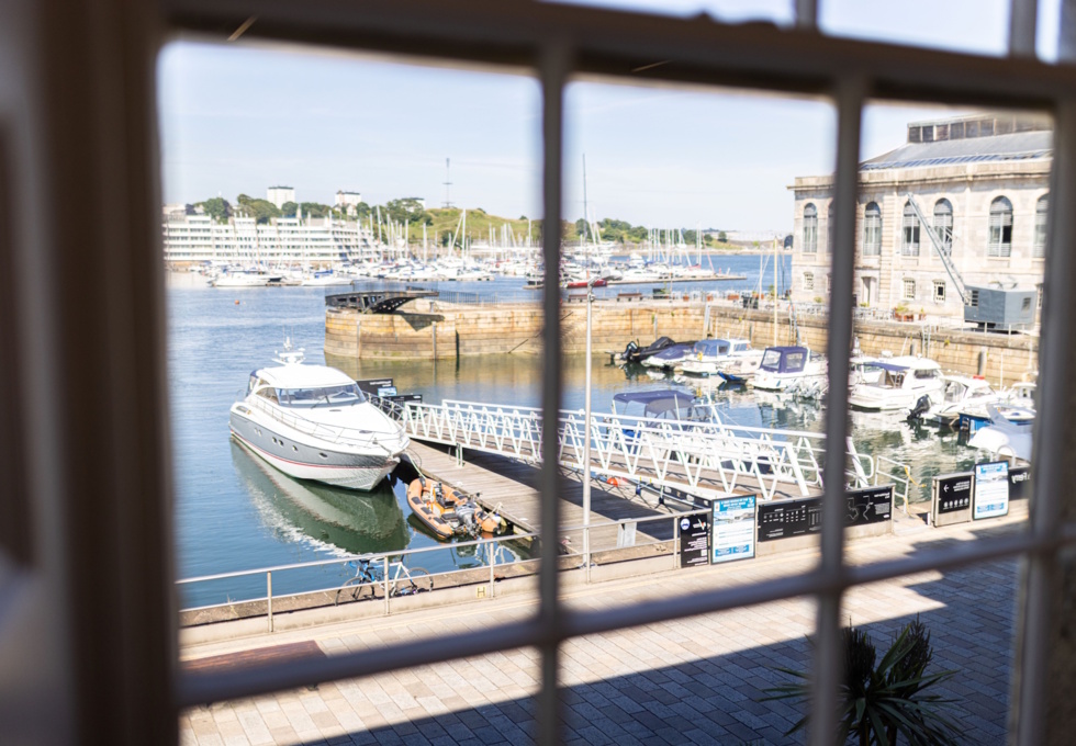The view at Royal William Yard, Block Workspace in Plymouth