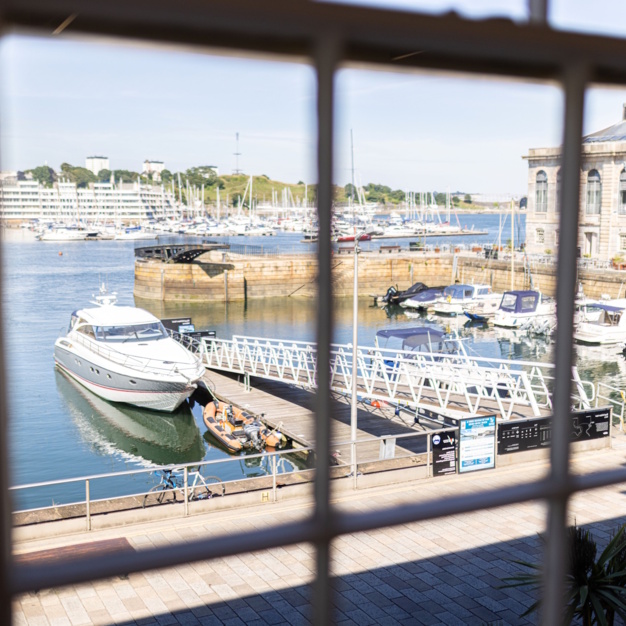The view at Royal William Yard, Block Workspace in Plymouth
