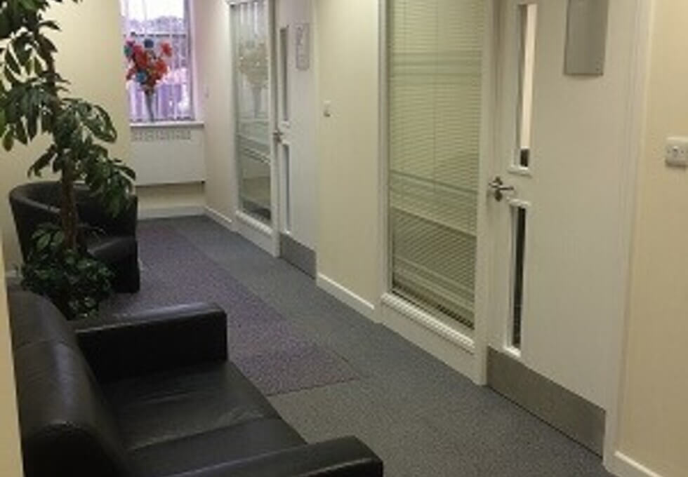 Hallway access at Oldmixon Crescent, Carbon Link Centre Ltd, Weston super Mare