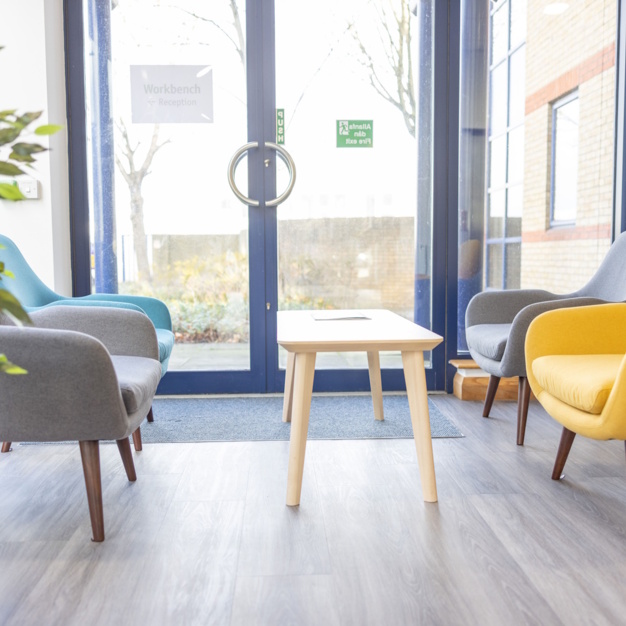 A breakout area in Neptune Court, Workbench Office Ltd, Cardiff