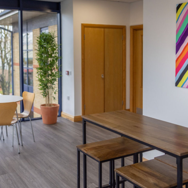 A breakout area in Vanguard Way, Workbench Office Ltd, Cardiff