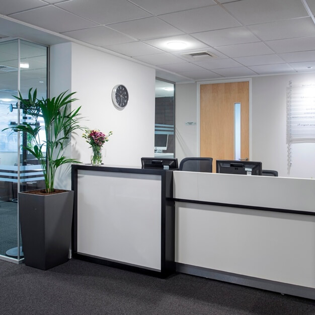 Reception in Fitzalan Road, Regus, Cardiff