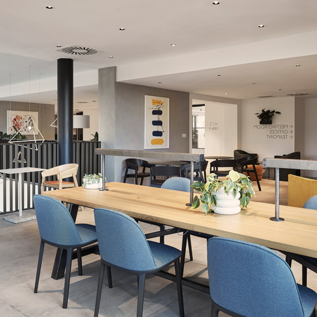 The communal space at Fitzalan Road, Clockwise Limited in Cardiff
