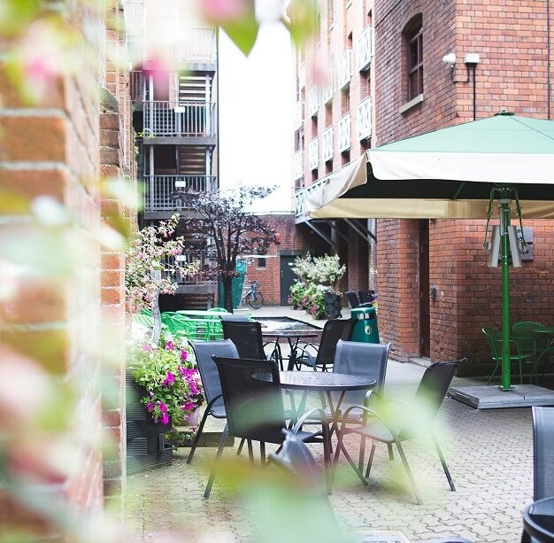 The outdoor area at East Tyndall Street, The Maltings Ltd in Cardiff