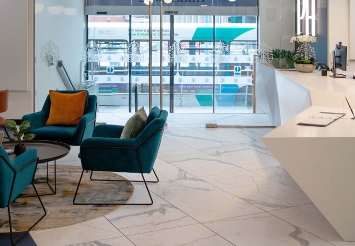 The reception at Greyfriars Road, CDV Realty Limited in Cardiff