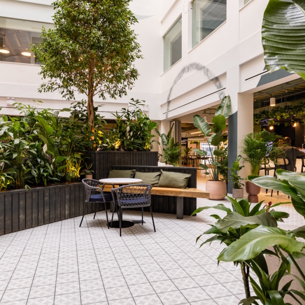Breakout area at Brindleyplace, X and Why Ltd in Birmingham
