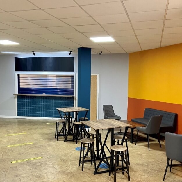 Breakout area at Kings Road, UKO Serviced Offices in Birmingham