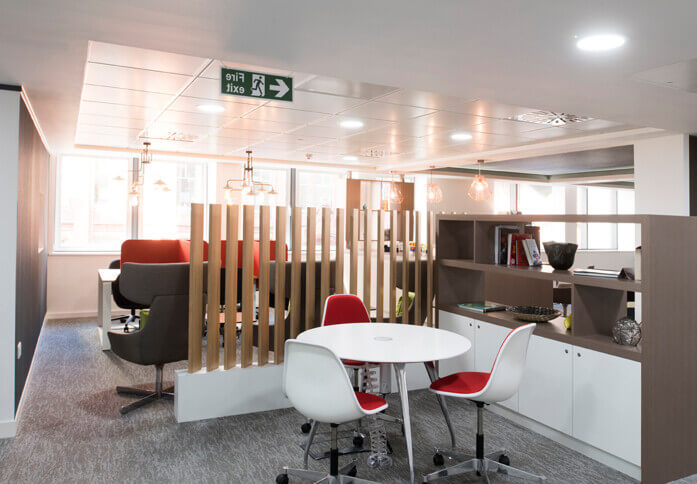 Breakout area at Newhall Street, Regus in Birmingham