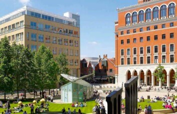 Building external for Brindleyplace, X and Why Ltd, Birmingham