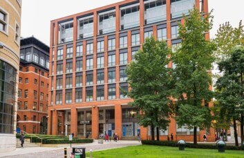 Building outside at Brindley Place, WeWork, Birmingham