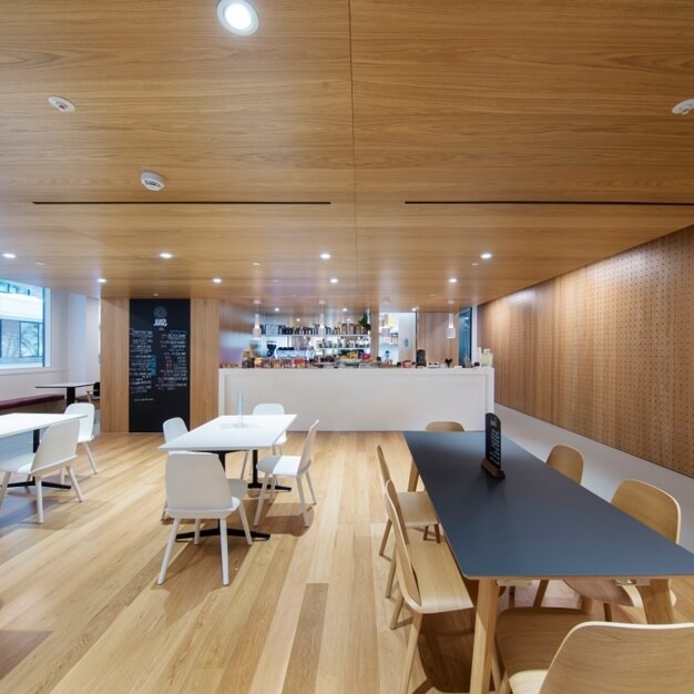 Café area at Bull Street, Regus, Birmingham