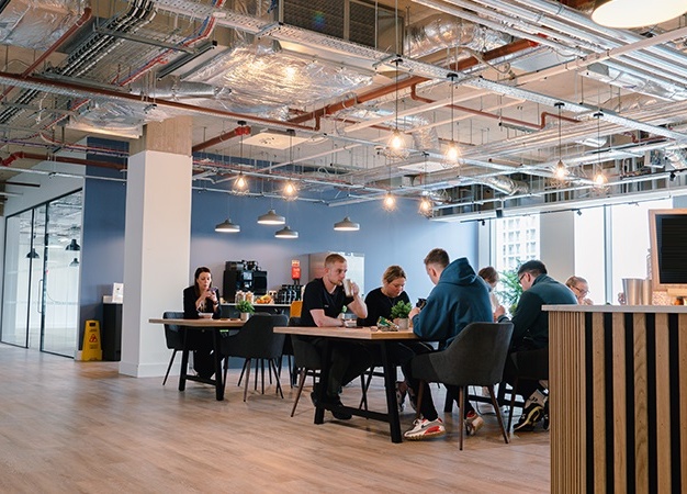 Café area at Chamberlain Square, Cubo Holdings Limited, Birmingham