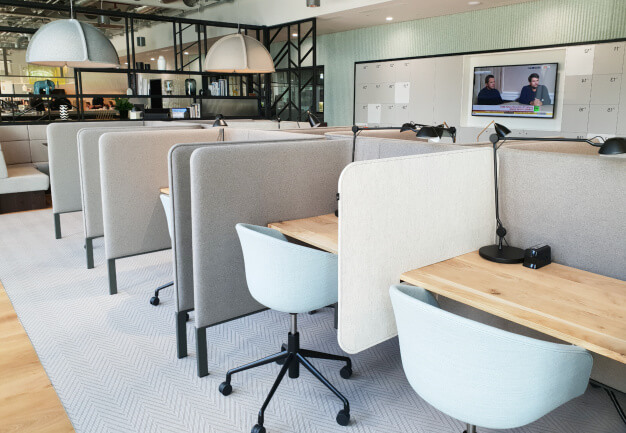 Enjoy the communal space in Colmore Circus, Orega in Birmingham
