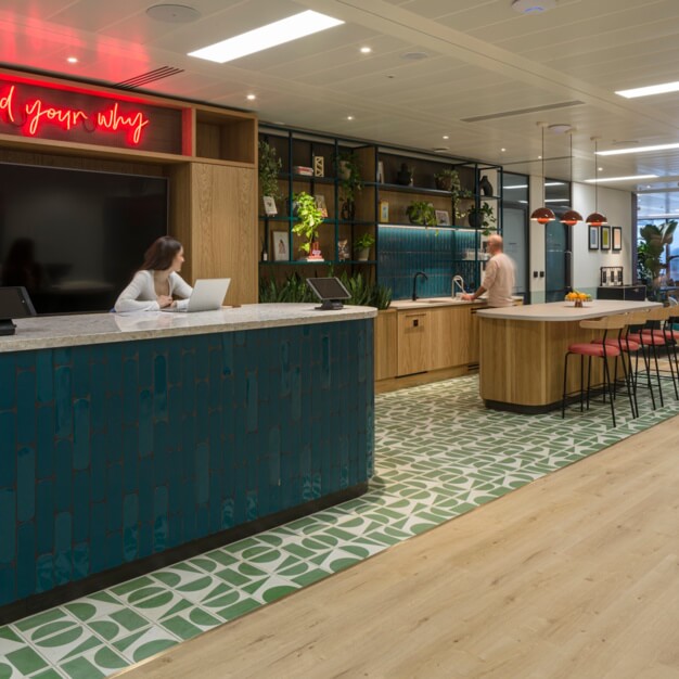 Reception at Colmore Row, X and Why Ltd in Birmingham