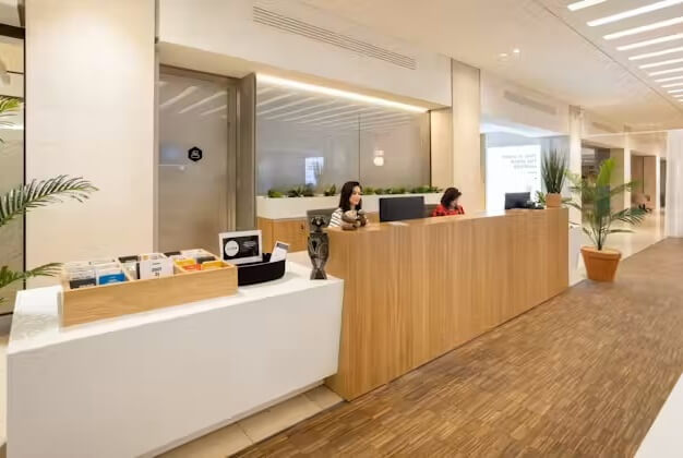 Reception in Wharfside Street, Regus, Birmingham