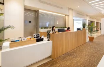 Reception in Wharfside Street, Regus, Birmingham