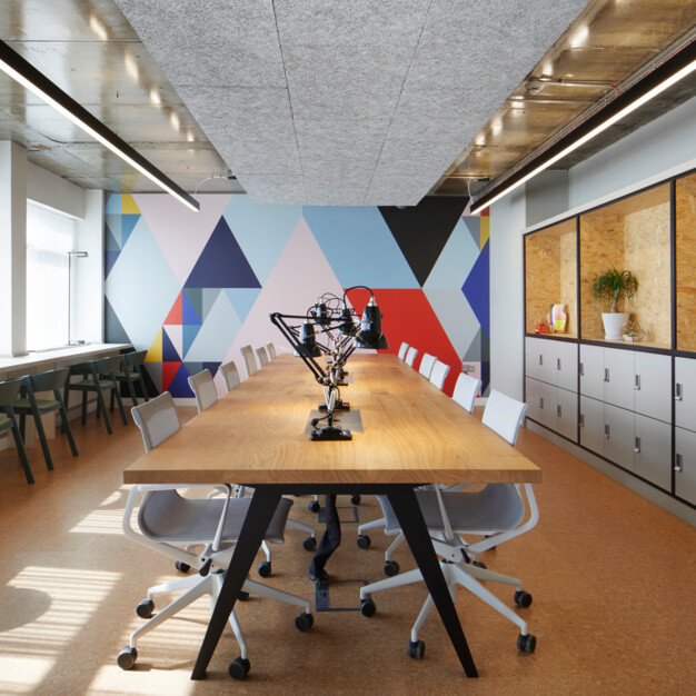 The communal space at Suffolk Street Queensway, Alpha Works (Birmingham)