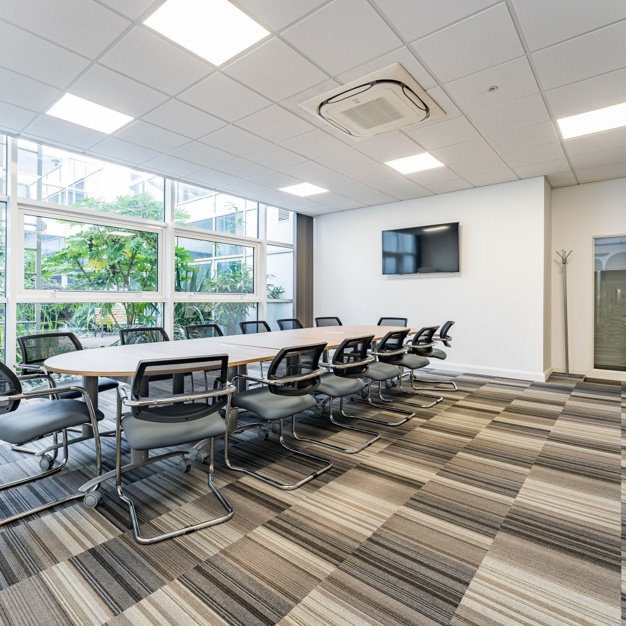 The meeting room at Solihull Parkway, UBC UK Ltd in Birmingham