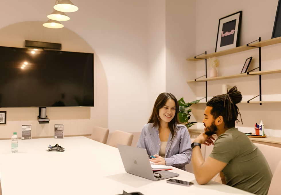 The meeting room at Temple Row, Runway East in Birmingham
