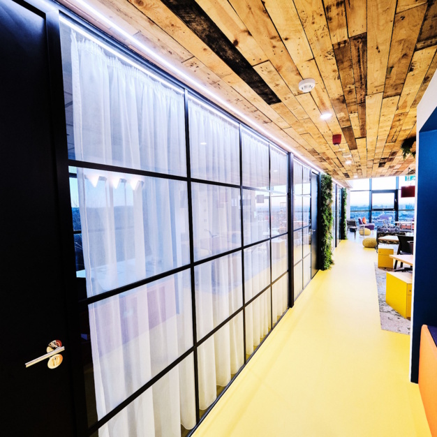 The hallway at Park Plaza, Offiss Ltd in Cannock