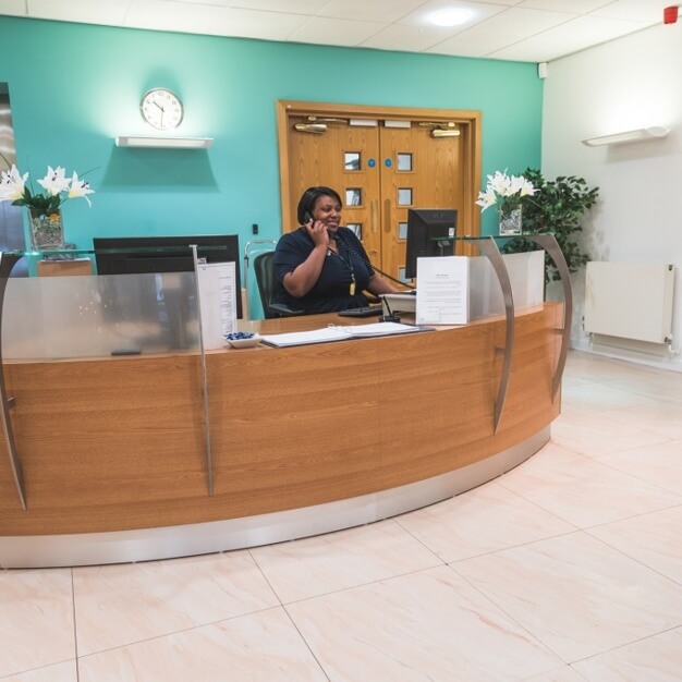 The reception at High Street, UBC UK Ltd in Henley in Arden