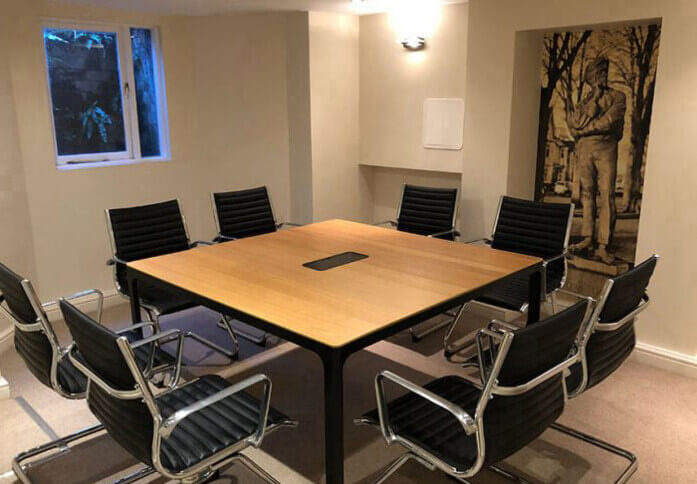 The meeting room at Regent Place, Mike Roberts Property in Rugby