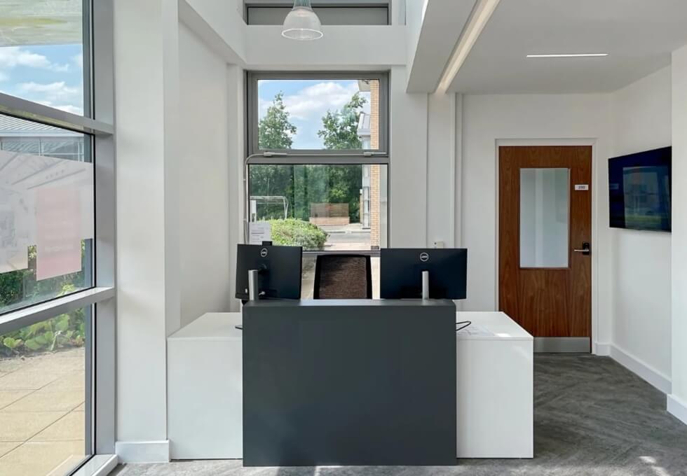 Reception in Knights Court, Regus, Solihull