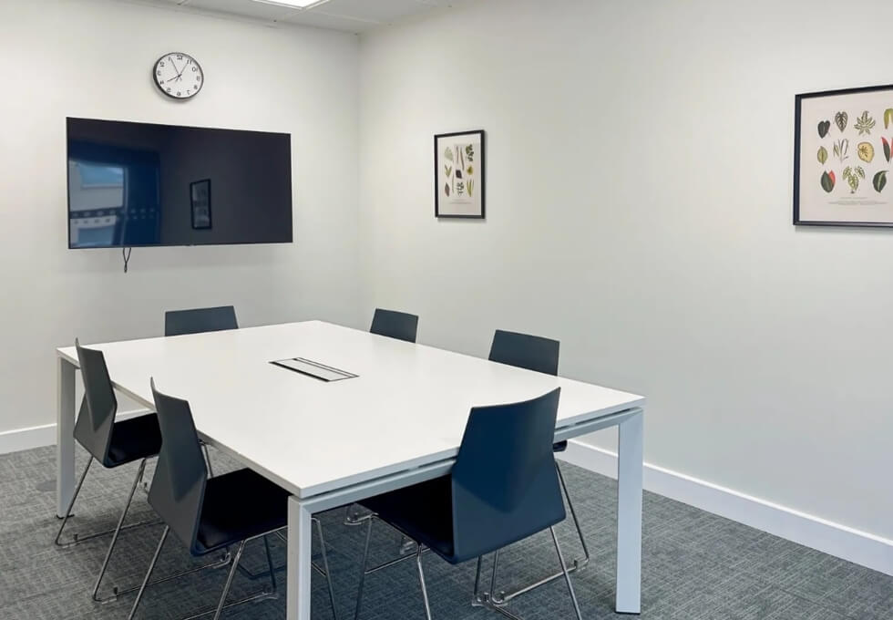 The meeting room at Knights Court, Regus in Solihull