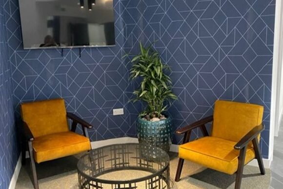 The breakout area in Hollinswood Road, The Serviced Office Company, Telford