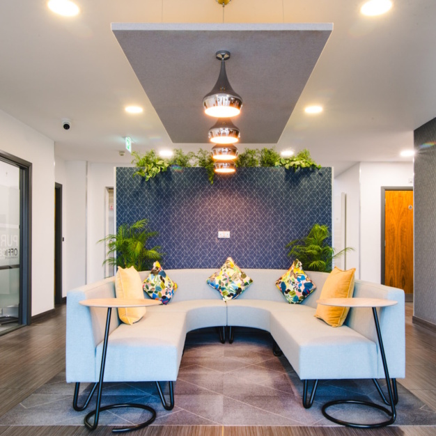 The breakout area - Plato Close in Warwick (Pure Offices)