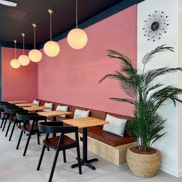 A breakout space at Victoria Square, Regus in Wolverhampton