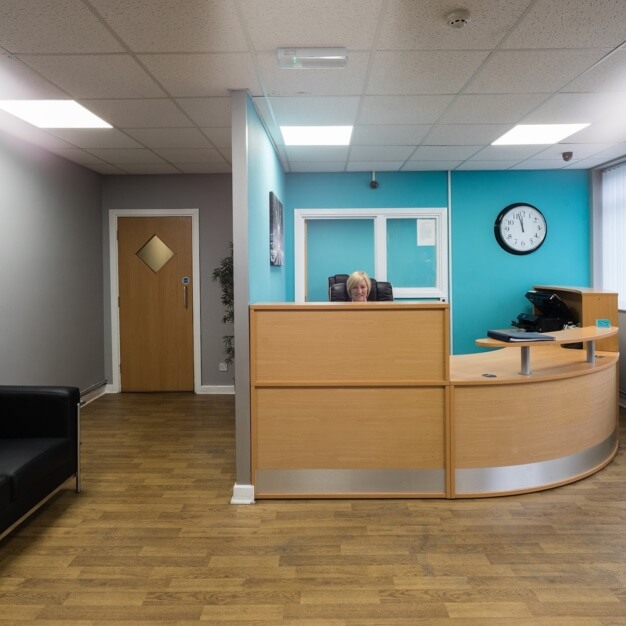 Reception area at Willenhall, Biz-Space in Wolverhampton