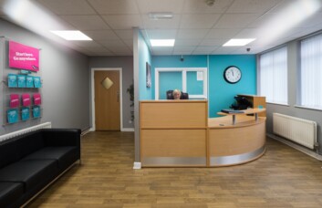 Reception area at Willenhall, Biz-Space in Wolverhampton
