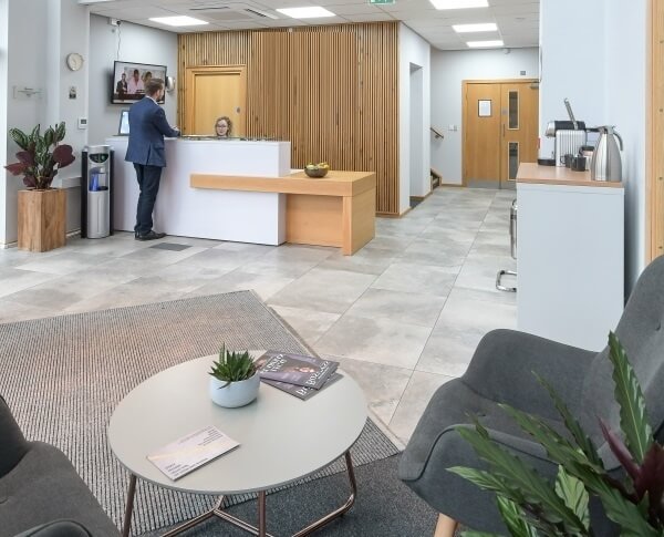 Reception at Coop Place, Hope Park Business Centre in Bradford