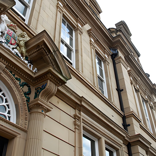 The building at Manor Row, Malik House Ltd in Bradford