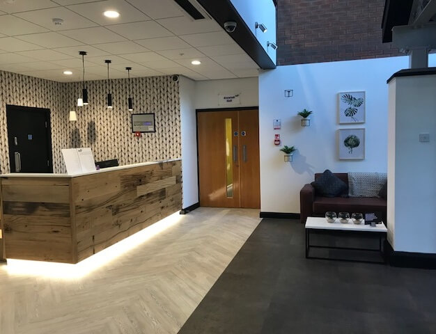 Reception at Ten Pound Walk, Biz-Space in Doncaster