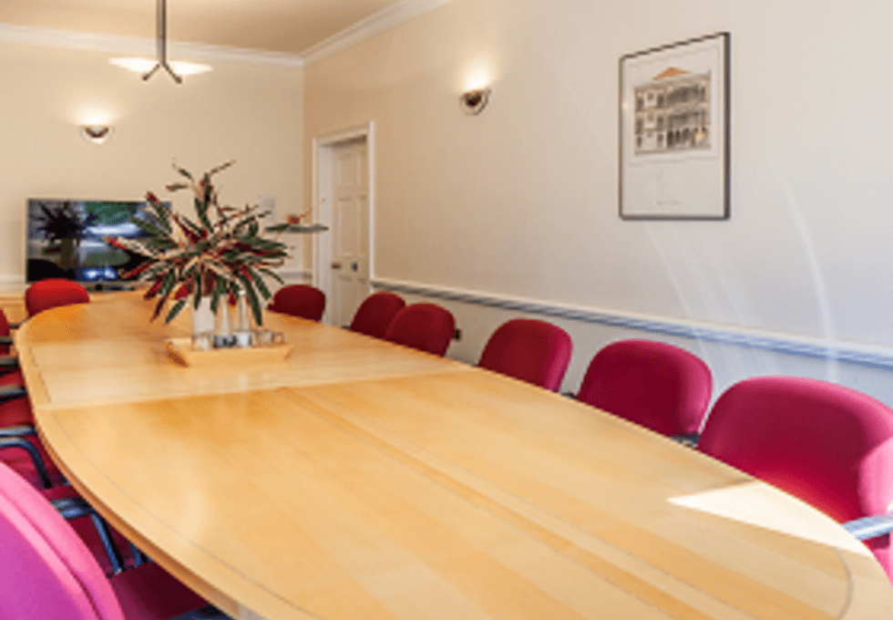 Boardroom at Park Square East, UBC UK Ltd in Leeds