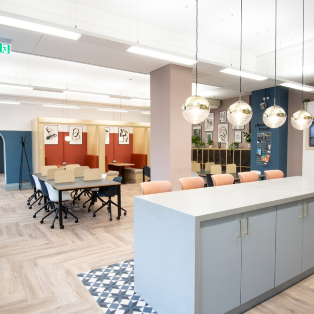 Breakout area at Ludgate Hill, Wizu Workspace (Leeds)