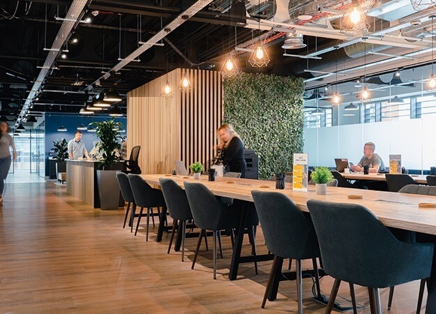 Breakout area at Wellington Place, Cubo Holdings Limited in Leeds