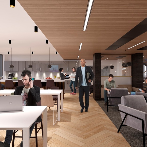 Breakout space in New Station Street, Leeds, Bruntwood