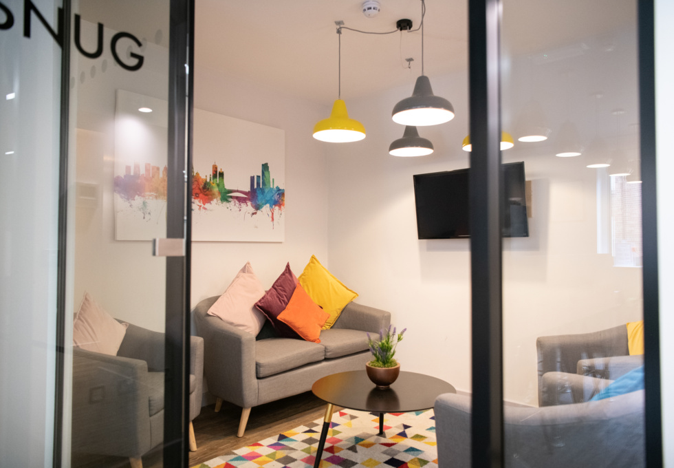 Breakout space in Park Cross Street, Wizu Workspace (Leeds)