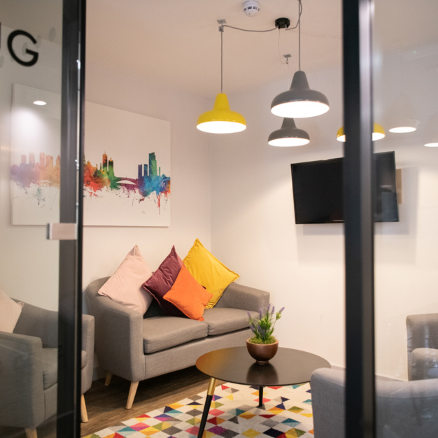 Breakout space in Park Cross Street, Wizu Workspace (Leeds)