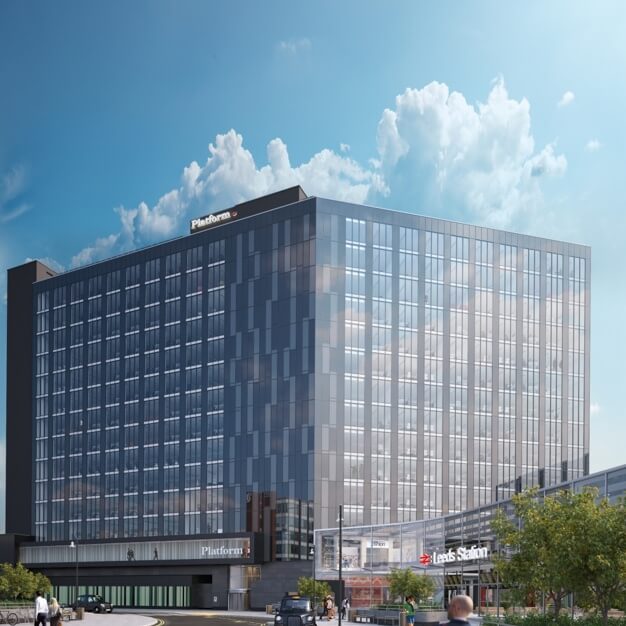 Building outside at New Station Street, Bruntwood, Leeds