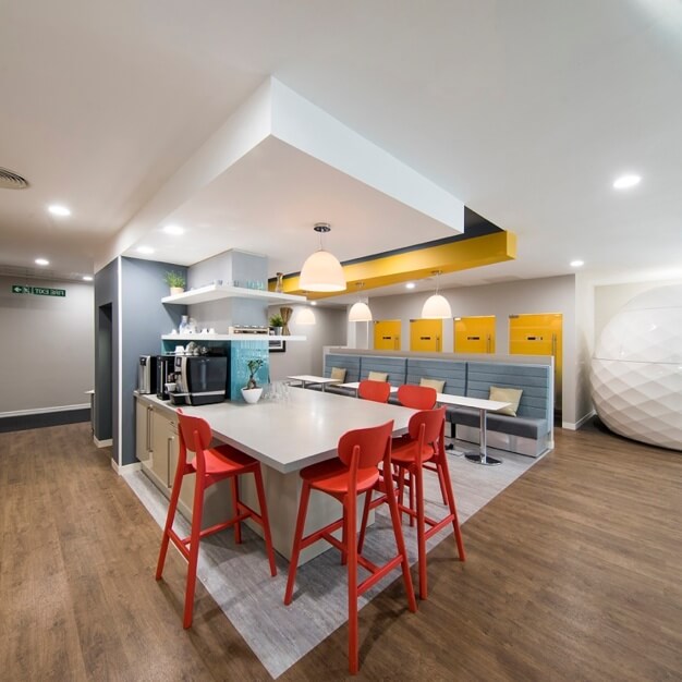 Enjoy the communal space in Princes Square, Regus in Leeds